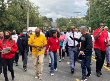 Senator-elect Angela Alsobrooks (center) serves as the county executive for Prince George’s County, Md. She is one of two candidates with county experience to be elected Nov. 5 to the U.S. Senate.