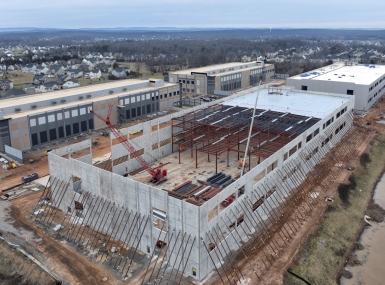 Construction of Amazon Mid-Atlantic Region data center in Loudoun County, Va. Photo by Getty Images