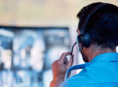 Man with headset