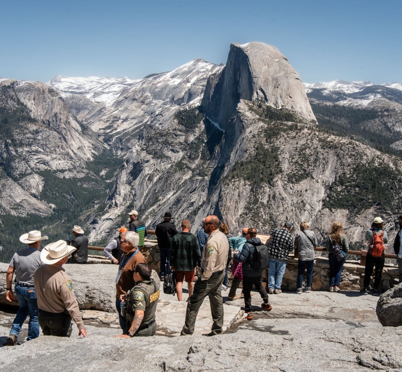 Western Interstate Region Conference attendees view Half Dome in Yosemite National Park in 2024. Photo by Amber Edwards