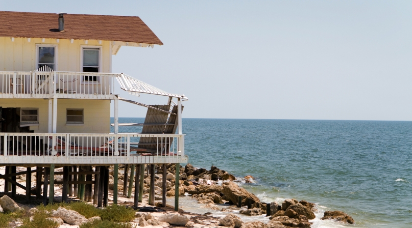 Beach erosion