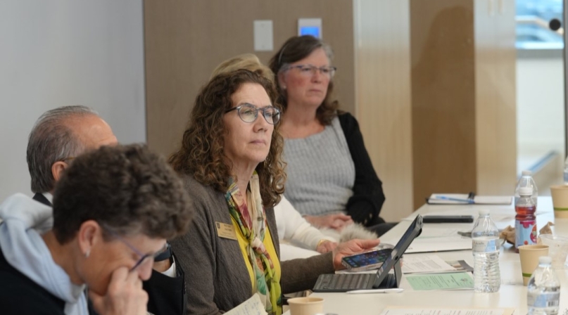 Durham County, N.C. Commissioner Wendy Jacobs listens to a speaker during NACo's Intergovernmental Roundtable on Local Behavioral Health Crisis Response. Photo by Nicole Weissman